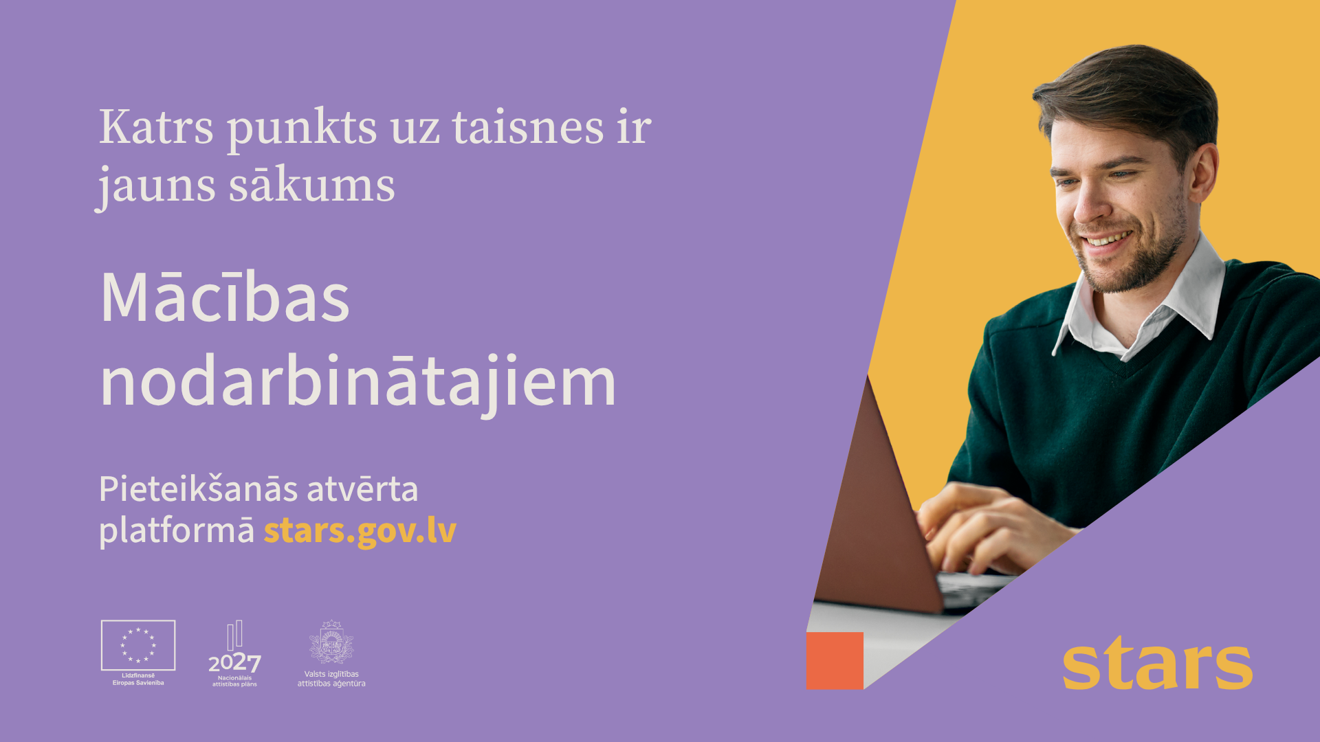 Macibas nodarbinatajiem vizualis STARS