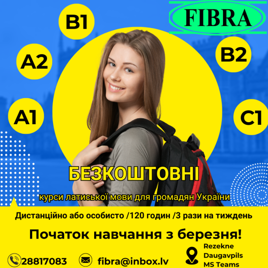 Blue and Yellow Modern English Course Instagram Post
